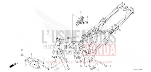 FRAME BODY CBF125MM de 2021